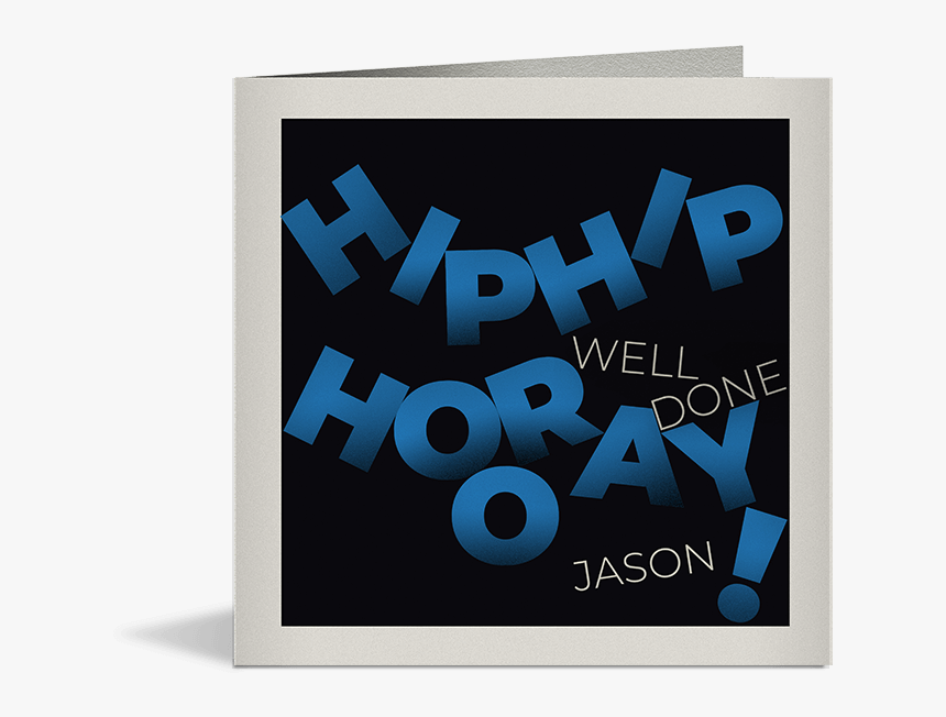 Hip Hip Hooray Card - Graphic Design, HD Png Download, Free Download