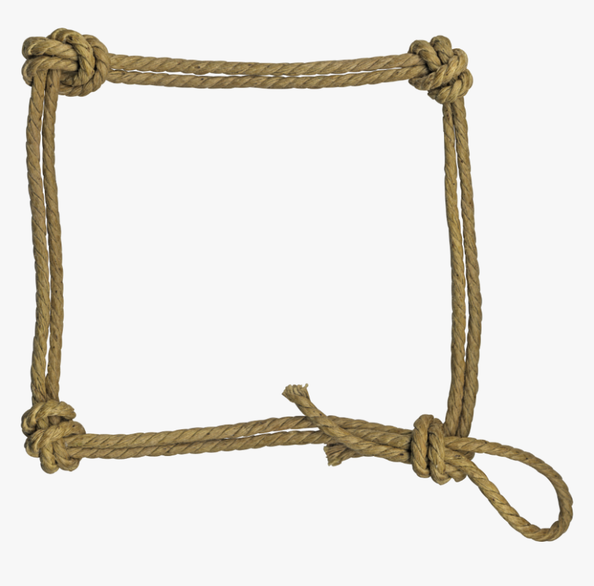 Western Lasso Clipart - Rope Frame Png, Transparent Png, Free Download