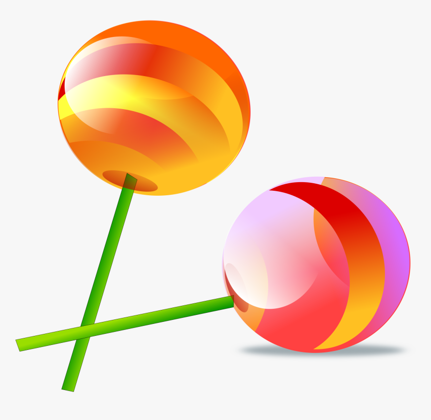 Transparent Candy Png - Cartoon Lollipops Png, Png Download, Free Download