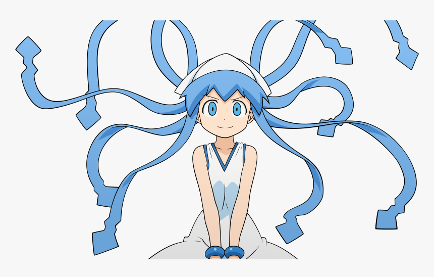 Squid Girl Wallpaper - Shinryaku Ika Musume .png, Transparent Png, Free Download