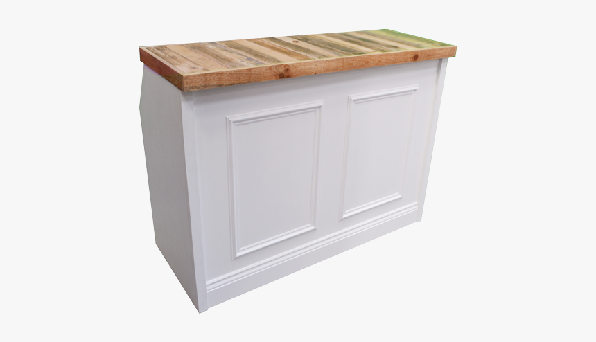 1 White Wood Bar Hire 30 - Sideboard, HD Png Download, Free Download