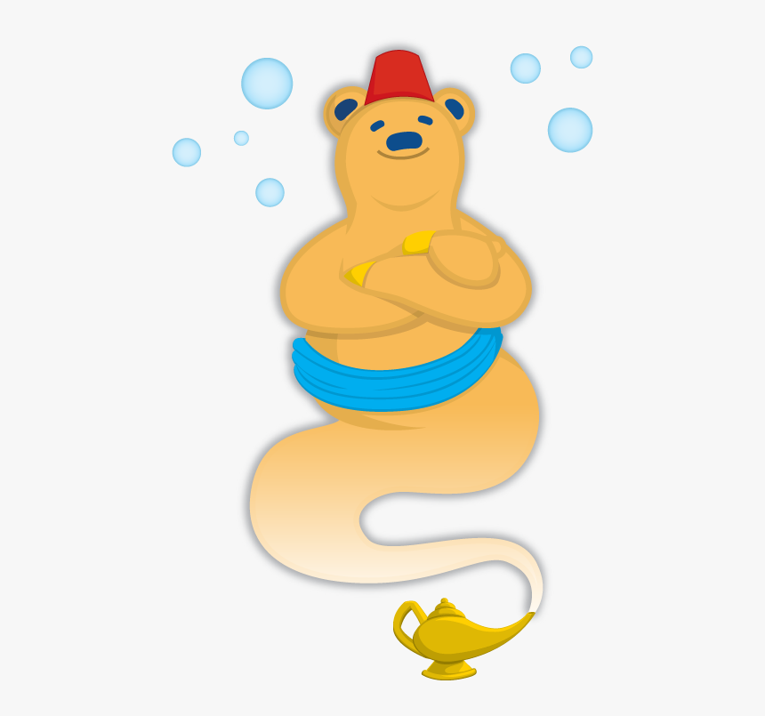 Wash Club Genie Bear Logo - Cartoon, HD Png Download, Free Download