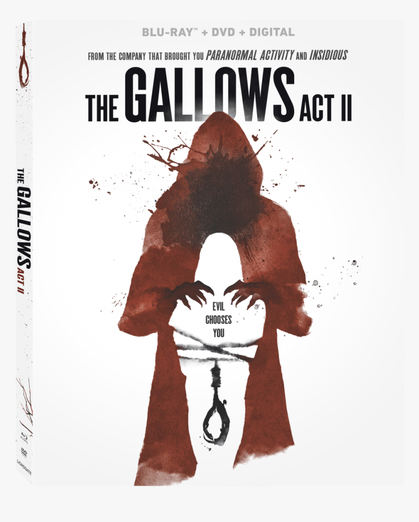 The Gallows Act 2 Blu-ray Combo Pack Cover - Gallows Act Ii 2019, HD Png Download, Free Download