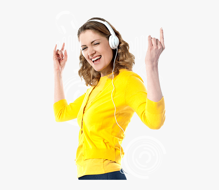 People Listening Music Transparent Background, HD Png Download, Free Download