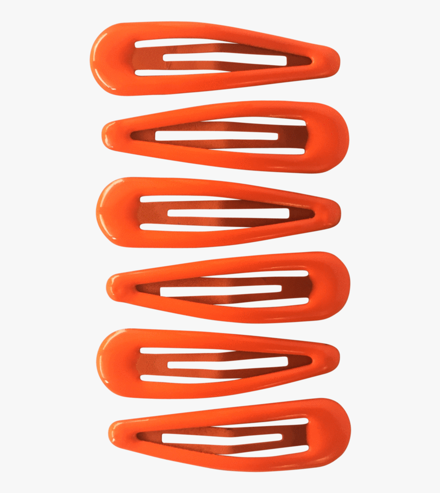 Orange School Hair Accessories - Clip Snap Hair Png, Transparent Png, Free Download