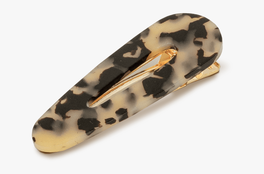 Elizabeth Waterdrop Hair Clip In Leopard Tortoiseshell - Skull, HD Png Download, Free Download