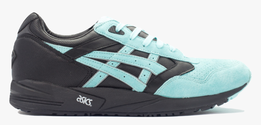 Black And Teal Asics, HD Png Download - kindpng