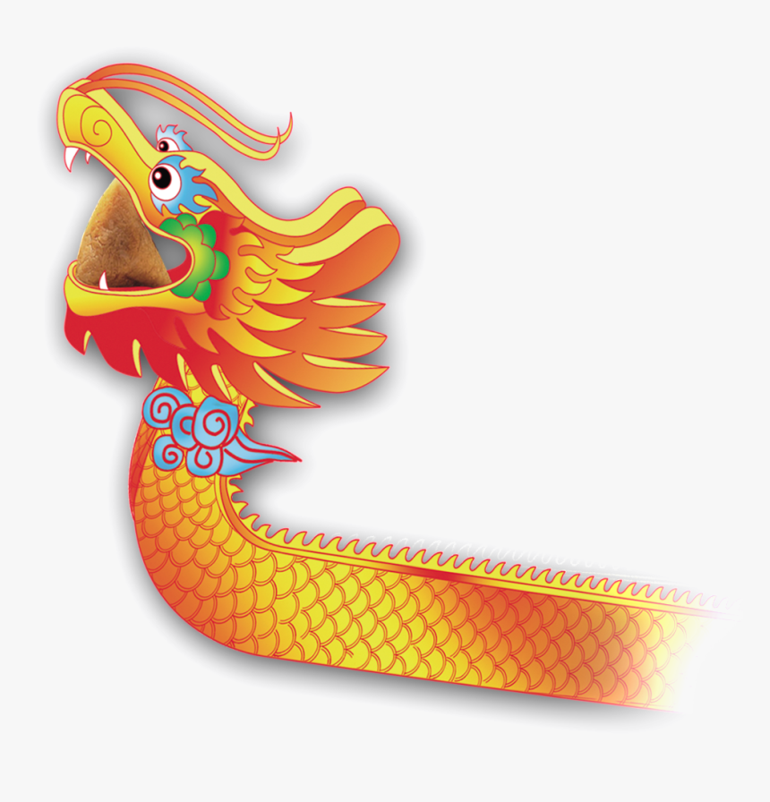 Dragon Boat Festival Hd Golden Dragon Png - Cartoon, Transparent Png, Free Download