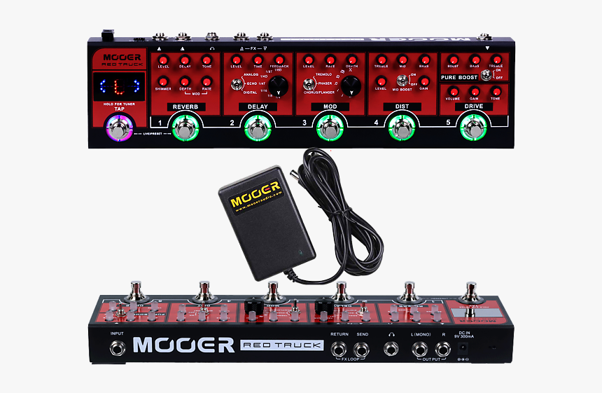Rel38i5tp1xwkdcziqjd - Mooer Audio Red Truck, HD Png Download, Free Download