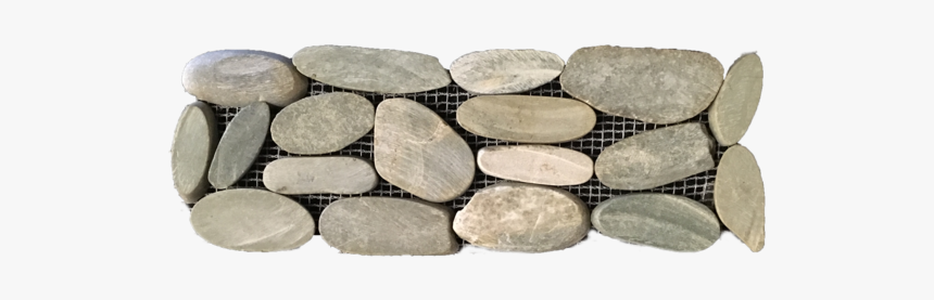 Olive Green Flat Split Cobblestone Border - Stone Wall, HD Png Download, Free Download