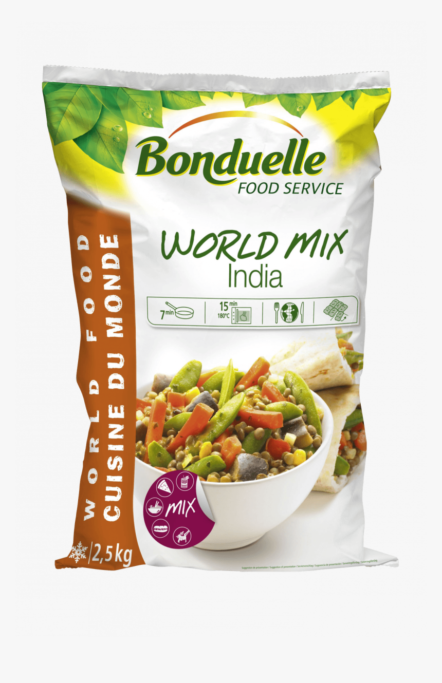 Los Mix De Verduras De Bonduelle Se Presentan En Bolsas - Bonduelle, HD Png Download, Free Download