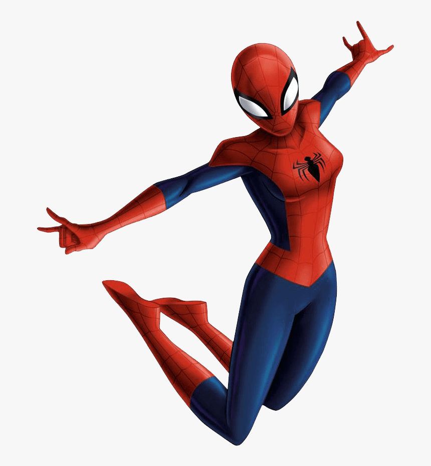 Spider Girl Cartoon Png Clipart , Png Download - Spider Woman Clipart, Transparent Png, Free Download