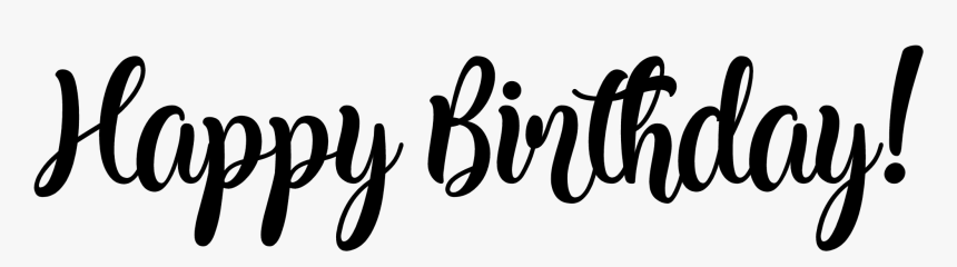 Clip Art Happy Birthday Word - Happy Birthday Written Png, Transparent Png, Free Download