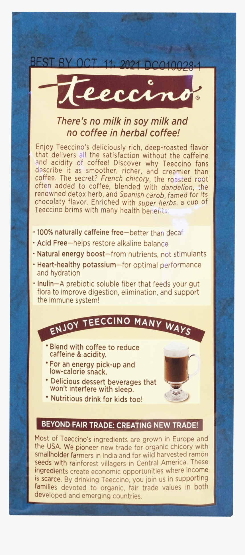 Teeccino, HD Png Download, Free Download