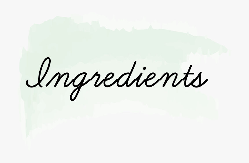 Ingredients Splotch@2x - Calligraphy, HD Png Download, Free Download