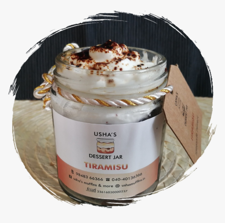 Tiramisu Jar Cake - Whipped Cream, HD Png Download, Free Download