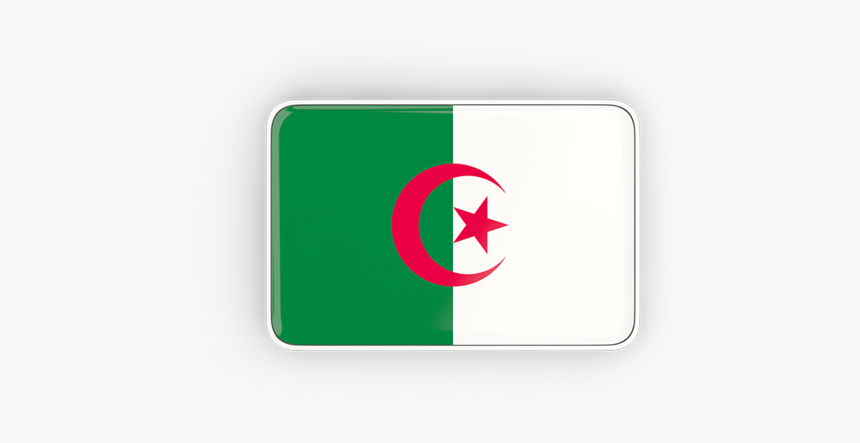 Rectangular Icon With Frame - Algeria Flag, HD Png Download, Free Download