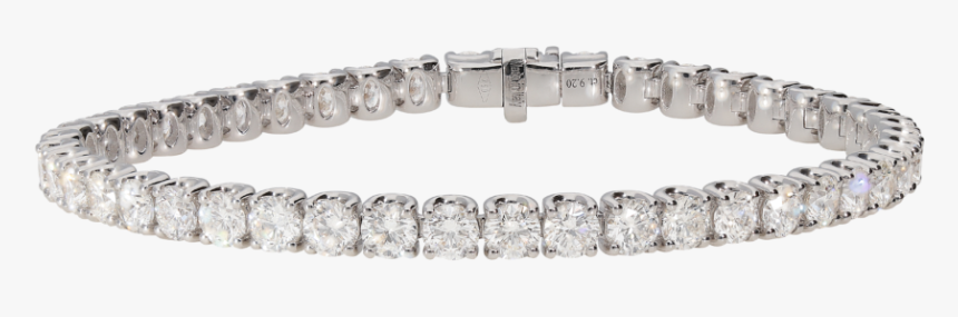 Round Brilliant Diamond Line Bracelet - Bracelet, HD Png Download, Free Download