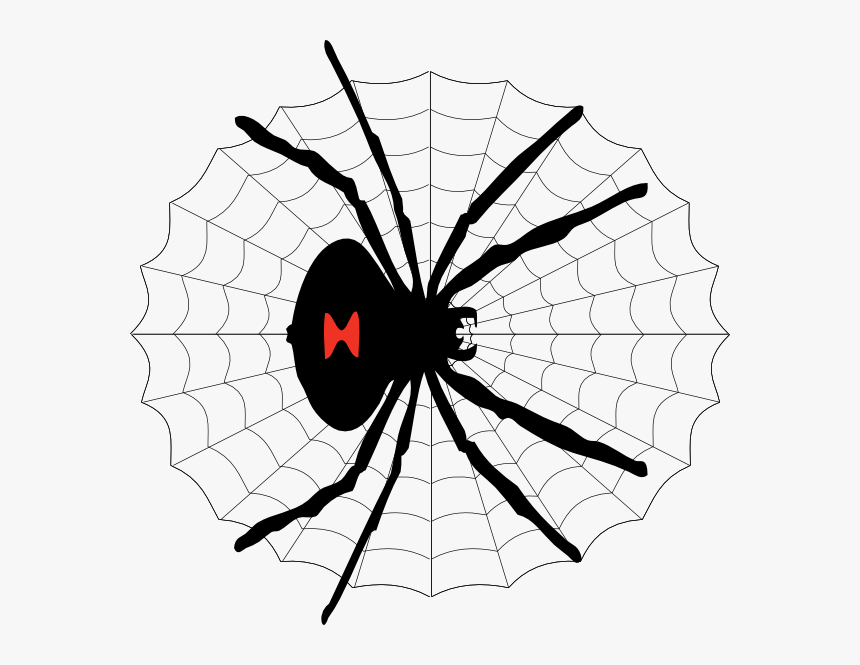 Transparent Black Widow Png - Cartoon Drawing Black Widow Spider, Png Download, Free Download