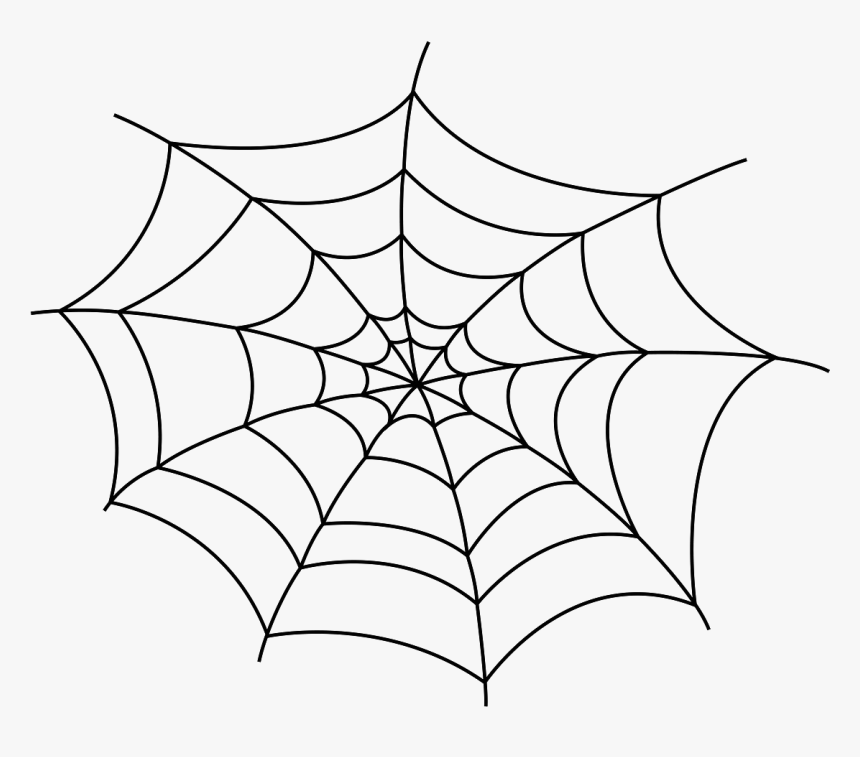 Spider Web Drawing Clip Art - Black Spider Web Transparent, HD Png Download, Free Download