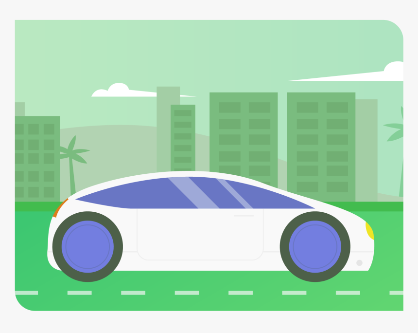 Dribbble Shot - City Car, HD Png Download, Free Download