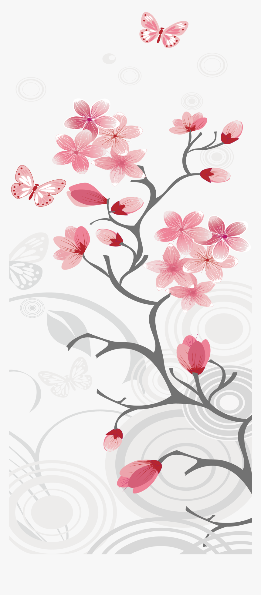 Transparent Cherry Blossom Png - Cherry Blossom Background Free Ad, Png Download, Free Download