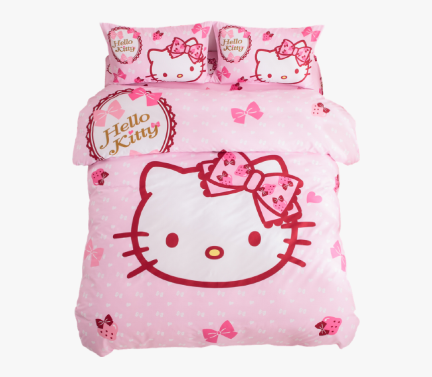 Hello Kitty With Bows Duvet Cover Set - Hello Kitty Svg Silhouette, HD Png Download, Free Download