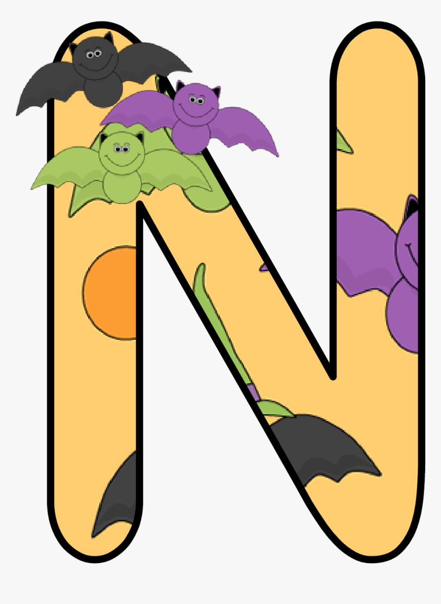 Ch B Alfabeto Murcielago - Alfabeto Halloween Kids, HD Png Download, Free Download