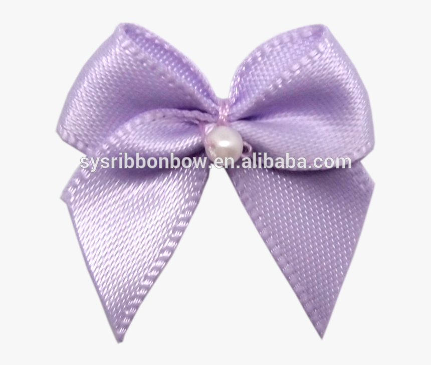 Pearls Satin Ribbon Bow For Lingerie - Satin, HD Png Download, Free Download