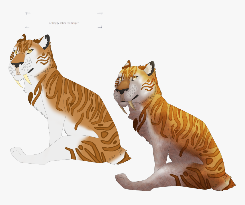 Saber Tooth Tiger Png, Transparent Png, Free Download