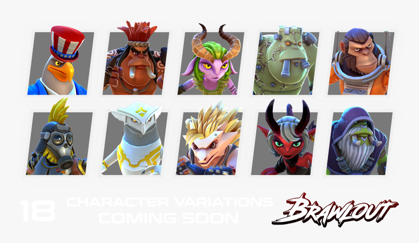 Brawlout Characters, HD Png Download, Free Download