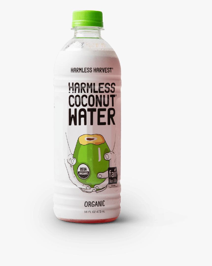 Harmless Harvest Coconut Water - Plastic Bottle, HD Png Download, Free Download