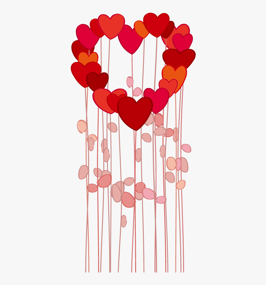 Wedding Invitation Love Flower Heart, HD Png Download, Free Download