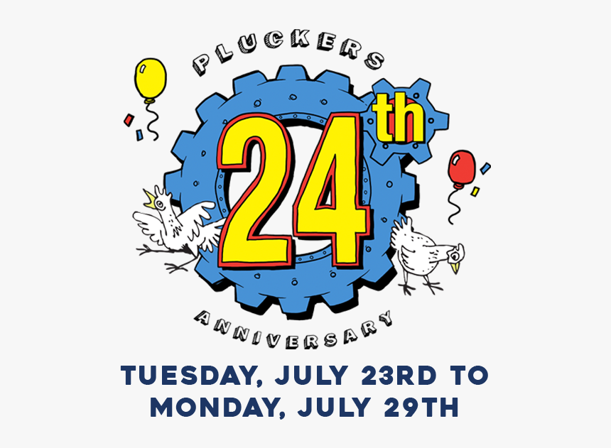 Pluckers 24th Anniversary, HD Png Download, Free Download