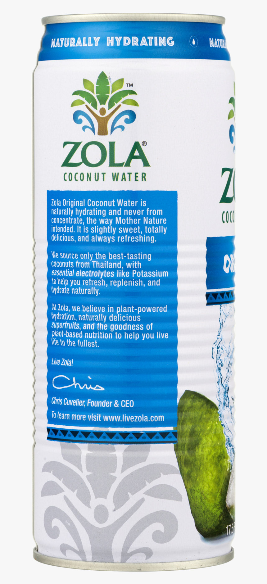 Zola Espresso Coconut Water Nutrition, HD Png Download, Free Download