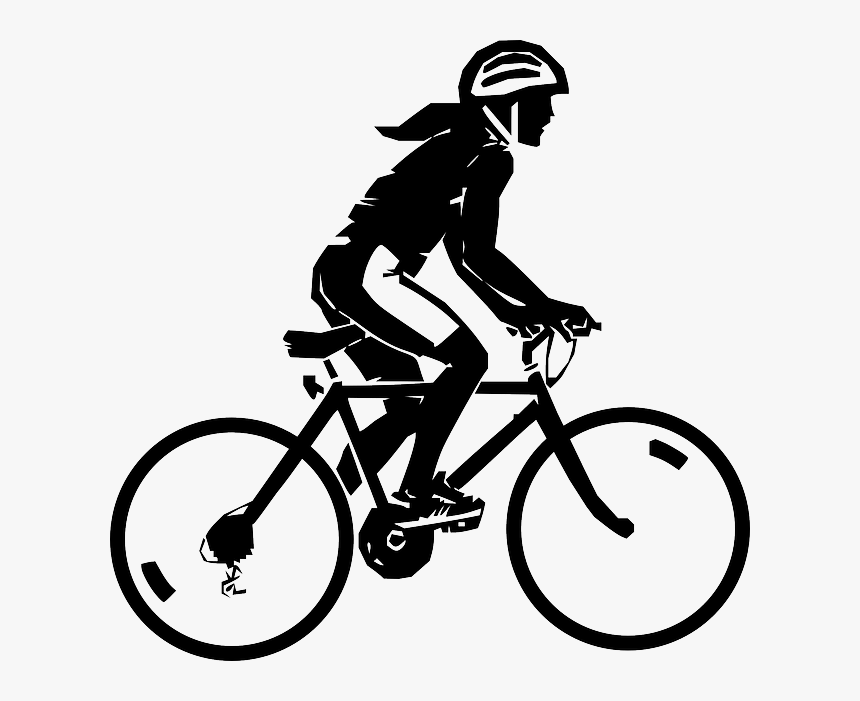 Woman On A Bike - Mujer En Bicicleta Png, Transparent Png, Free Download