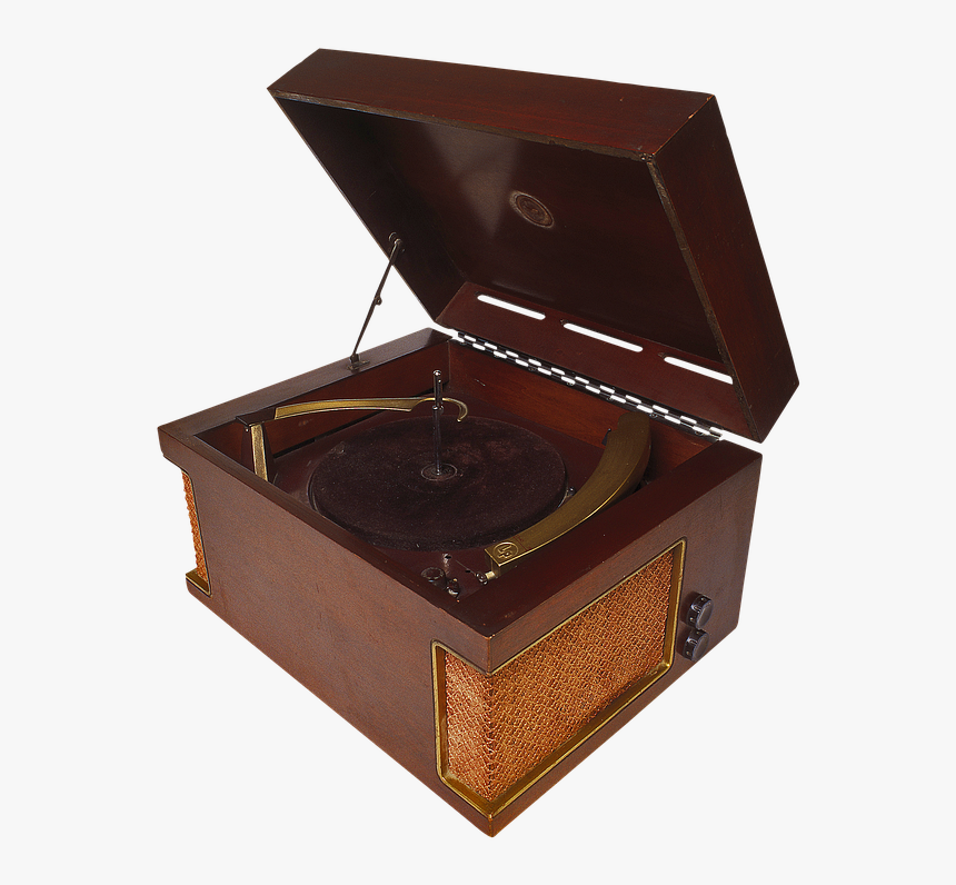 Gramophone, Turntable, Mechanics, Music, Old, Sound - Wood, HD Png Download, Free Download