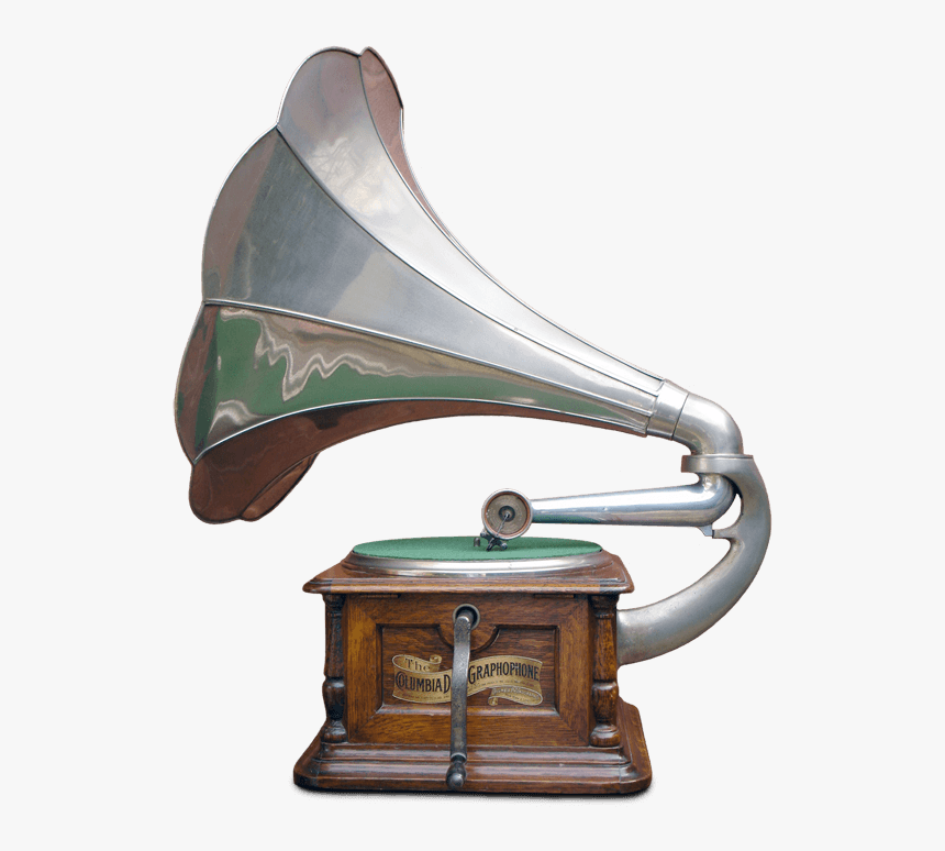 Gramophone Columbia - Gramophone Side View, HD Png Download, Free Download