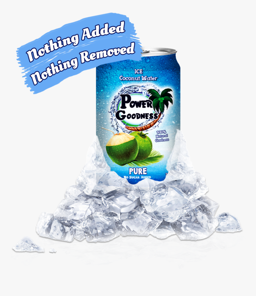 Power Goodness Coconut Water , Png Download - Coconut Water, Transparent Png, Free Download
