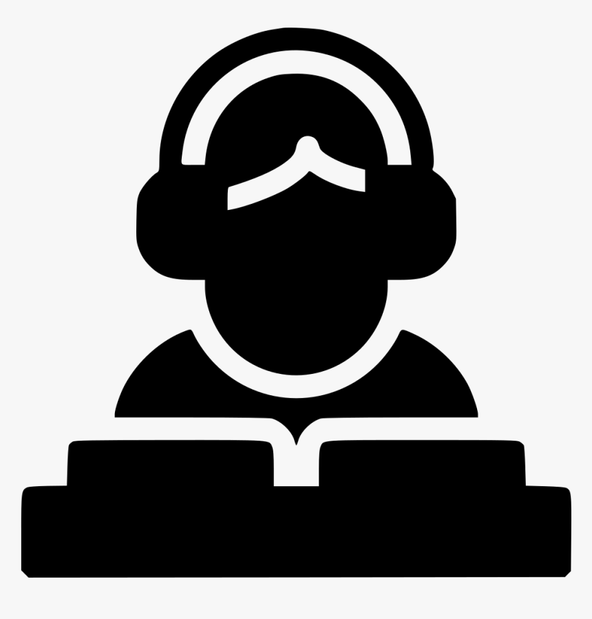 Transparent Dj Clipart Black And White - People Listen To Music Icon, HD Png Download, Free Download