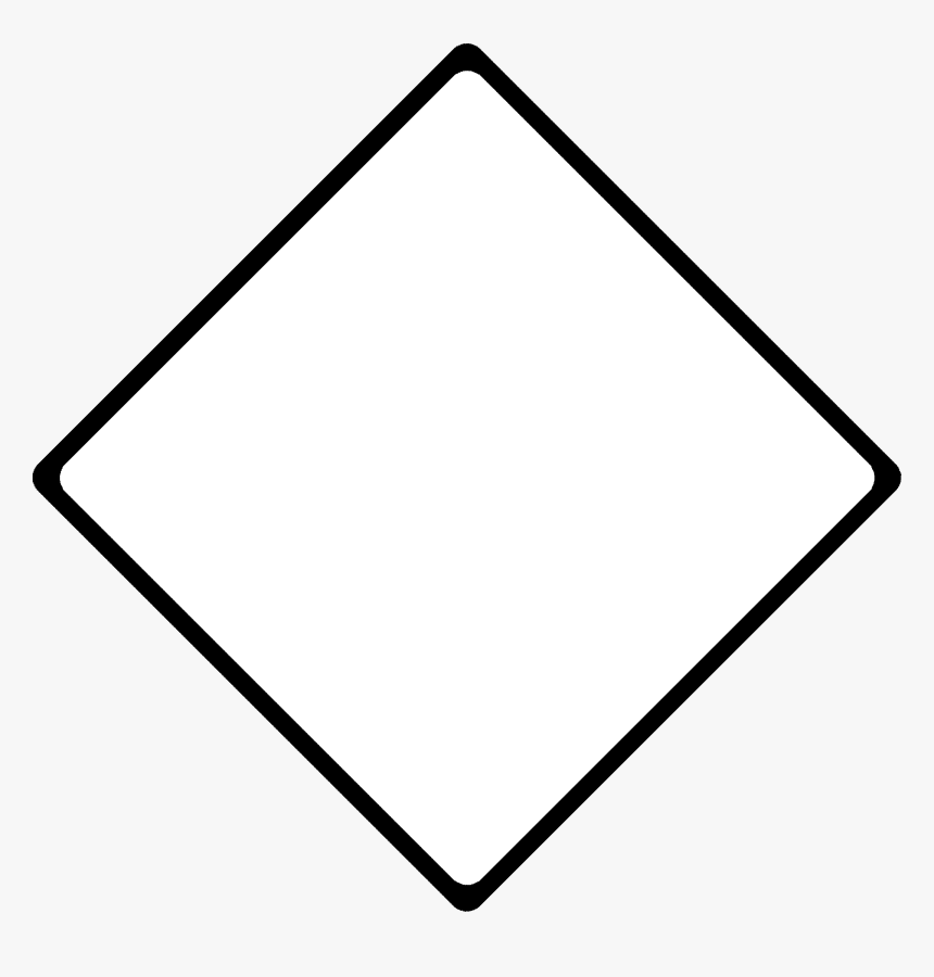 Plain White Sign - Triangle, HD Png Download, Free Download