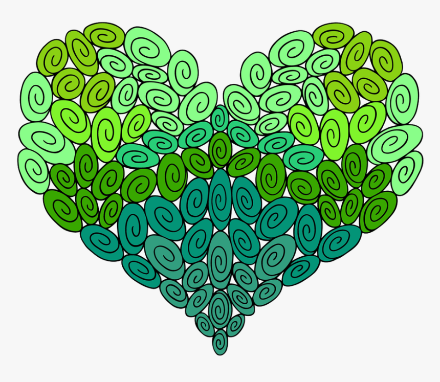 90 Swirl Heart - Illustration, HD Png Download, Free Download