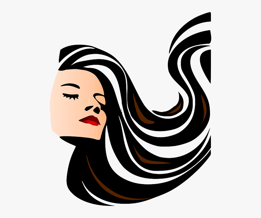 Long Hair Clip Art, HD Png Download, Free Download