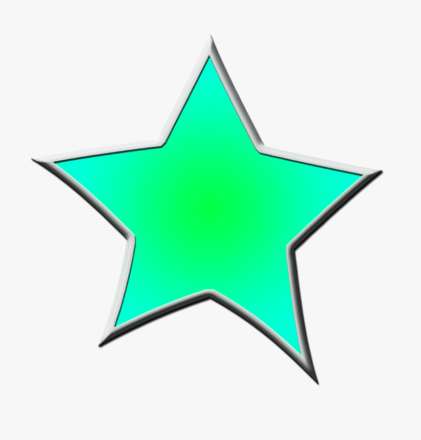Green Framed Star Clipart - Clip Art, HD Png Download, Free Download