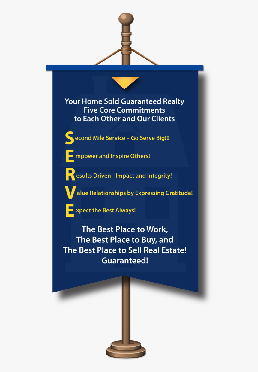 Transparent Sold Banner Png - Your Home Sold Guaranteed Realty Go Serve Big Logo, Png Download, Free Download