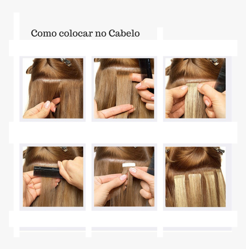 Tape Hair Extensions Sections, HD Png Download, Free Download