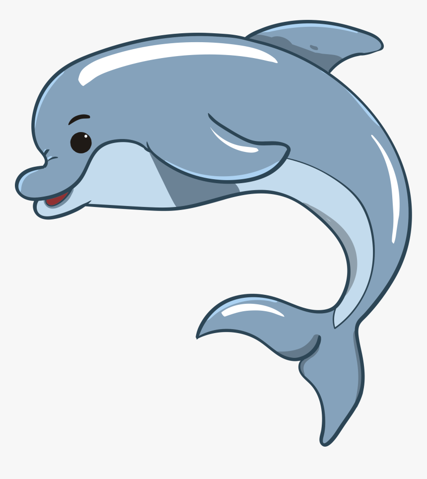 Baby Dolphin - Dolphin And Whale Clipart, HD Png Download, Free Download