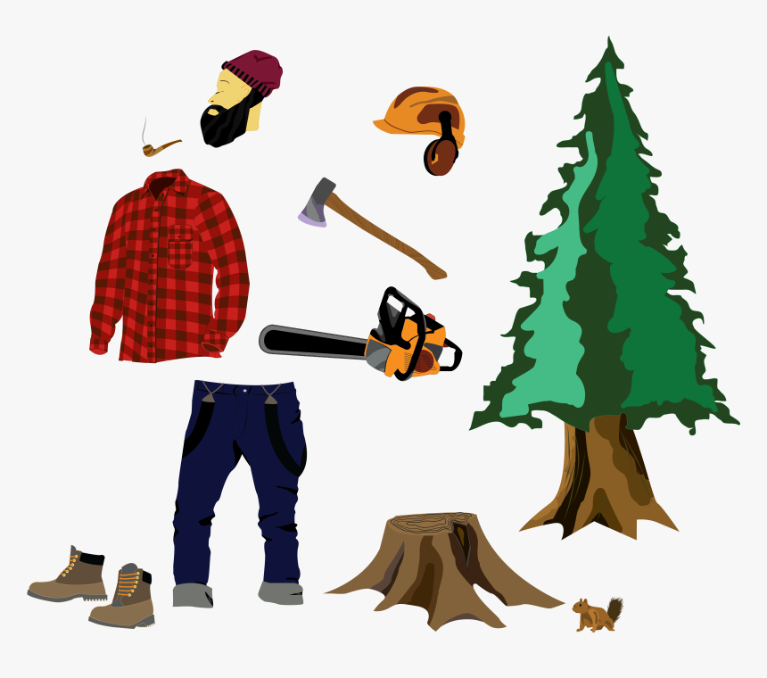 Lumber Jack Icons - Christmas Tree, HD Png Download, Free Download
