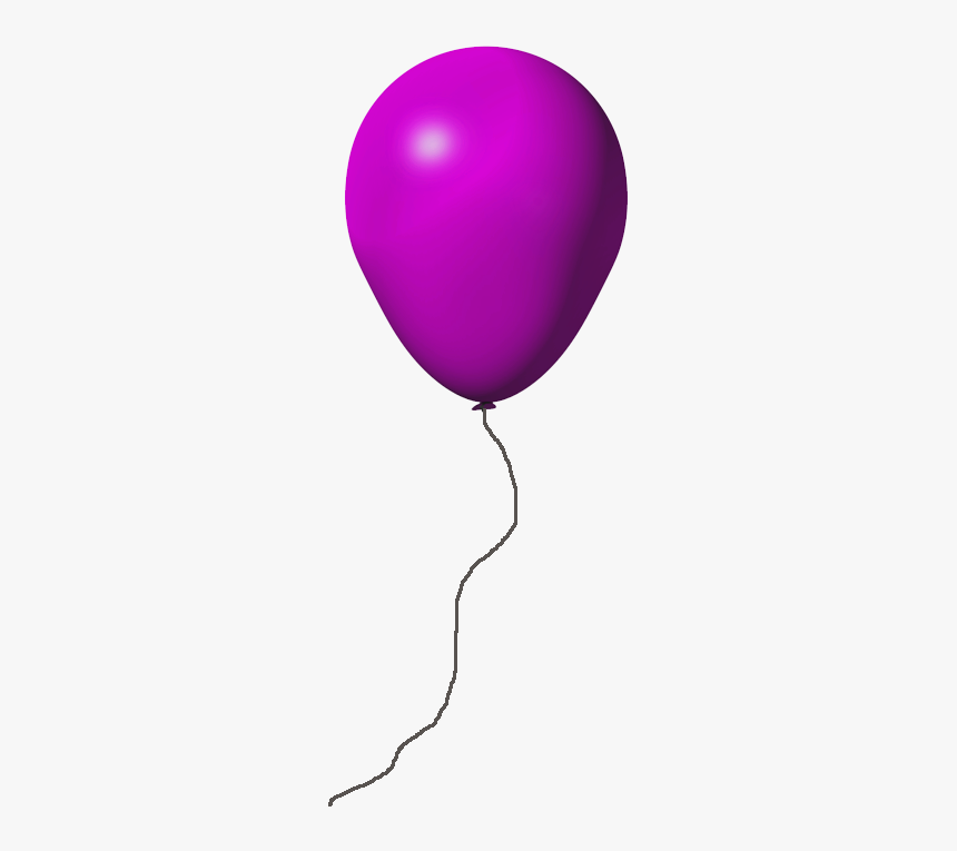 Pink Balloon Transparent Background - Pink Purple Balloon With Transparent Background, HD Png Download, Free Download