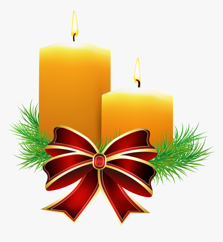 Candles Transparent Png Clip - Christmas Candle Light Png, Png Download, Free Download